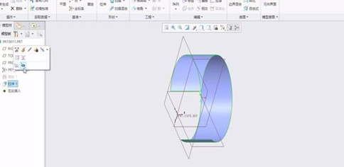 Creo将元件隐藏或显示的操作方法截图