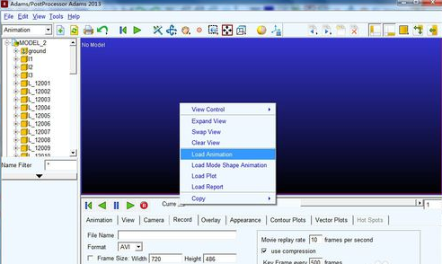 Adams录制仿真视频的具体操作方法截图