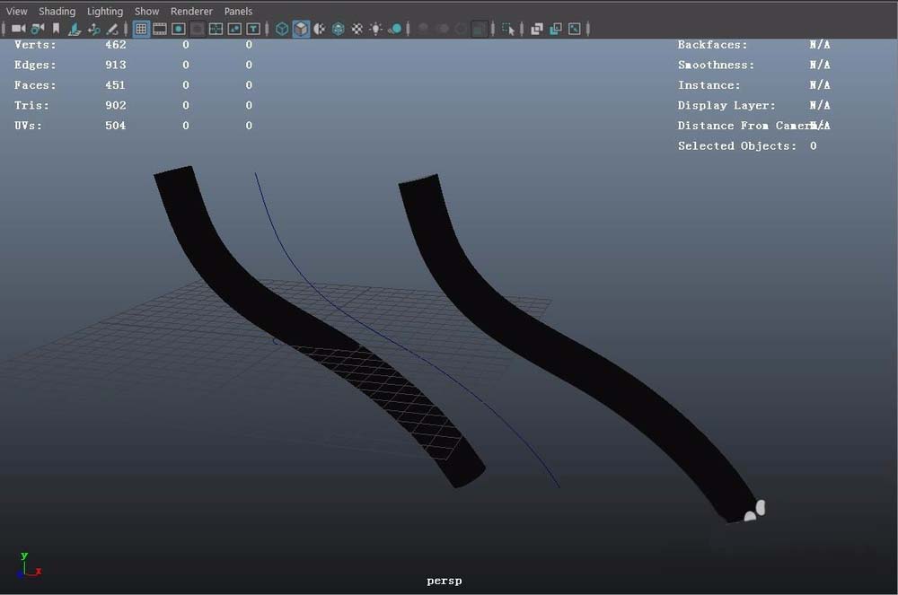 maya用extrude命令创建三维管道的相关操作教程截图