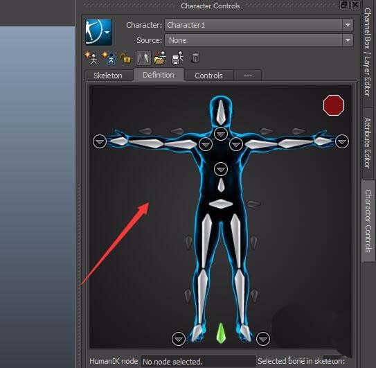 maya创建humanIK骨骼的图文操作步骤截图