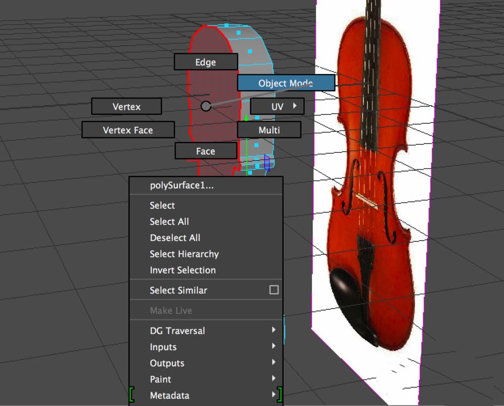 maya制作小提琴主体部分的操作教程截图