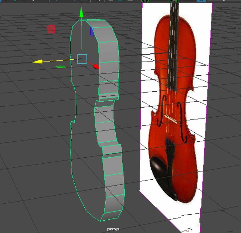 maya制作小提琴主体部分的操作教程截图