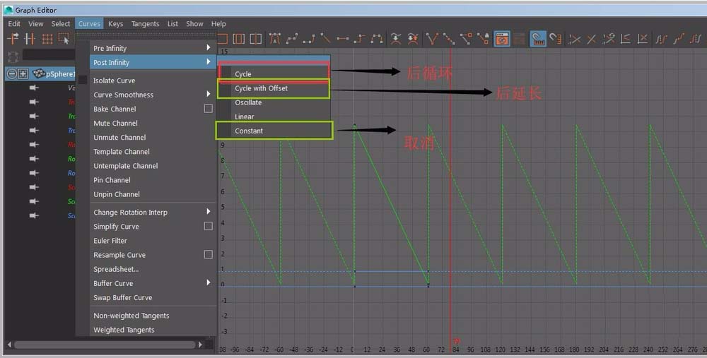 maya使用曲线编辑器的操作步骤截图