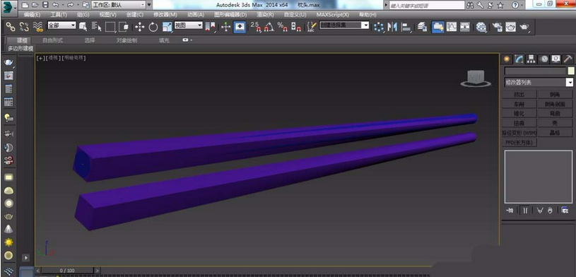 3Ds MAX创建一双筷子的操作步骤截图
