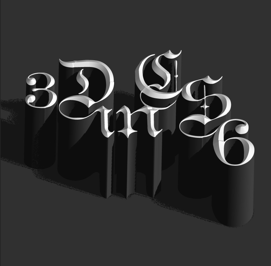 photoshop cs6制作立体3D字母的操作步骤截图