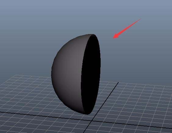 maya球体变半球模型的操作方法截图