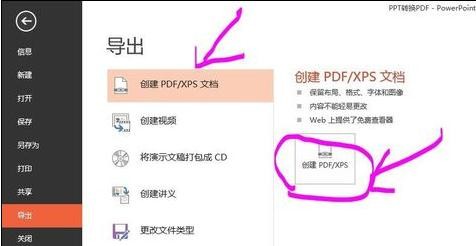 ppt2013转成pdf格式文件的操作方法截图