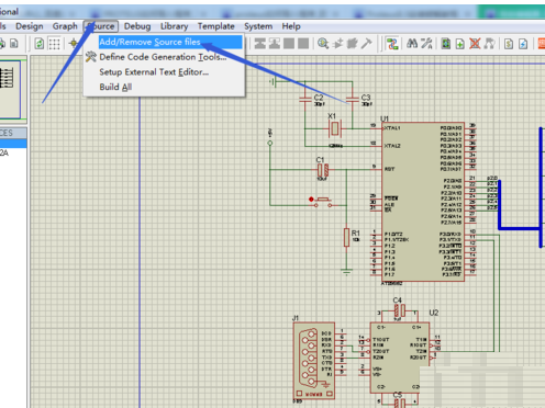 Proteus导入程序的操作方法截图