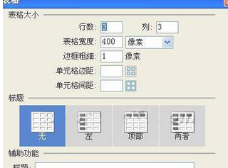 Dreamweaver插入表格的图文方法截图