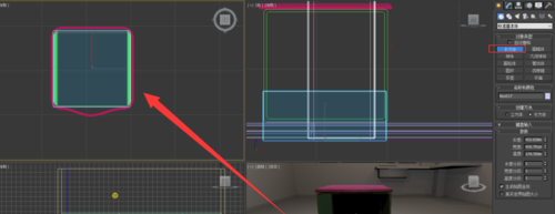 3Ds Max绘制床头柜的操作方法截图