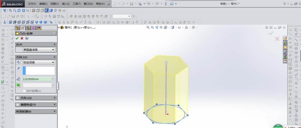 Solidworks给零件增添螺纹孔的操作教程截图