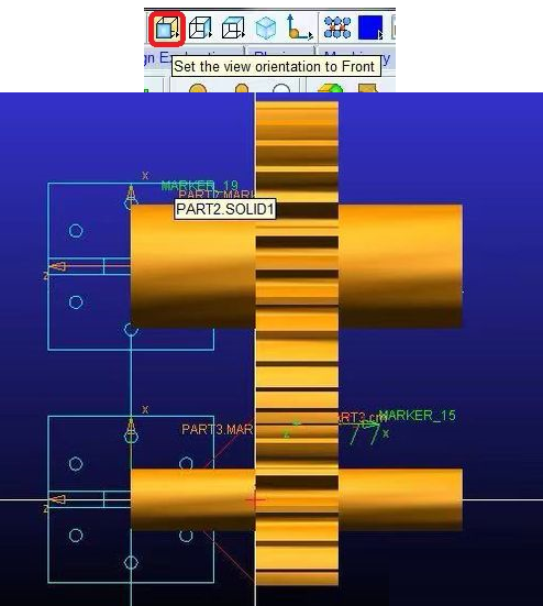 Adams调整模型的视图的基本操作截图