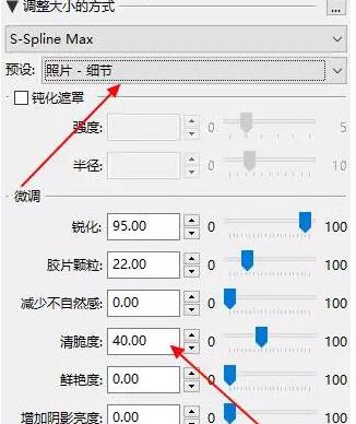 PhotoZoom还原老照片的操作流程截图