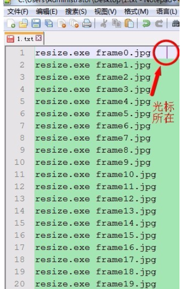 Notepad++使用列块编辑模式的详细步骤截图