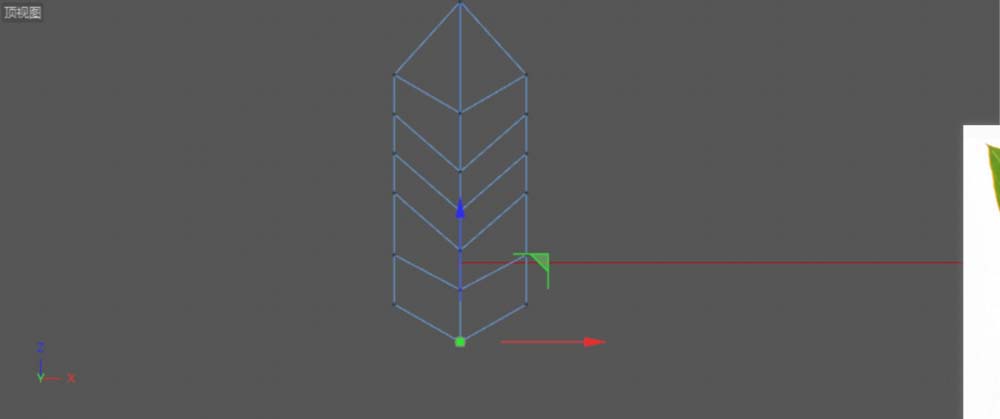 C4D设计一片绿色叶子的方法步骤截图