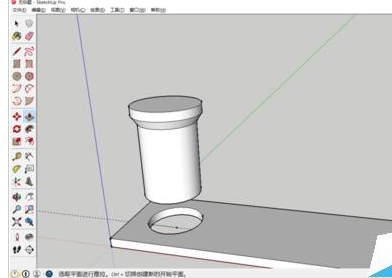 草图大师绘制一套单人桌子以及椅子的操作教程截图