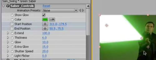 AE打造光剑效果的操作方法截图