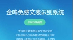 关于金鸣文表识别系统识别图片文字的详细方法