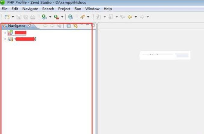 Zend Studio左侧项目导航消失了的处理方法截图