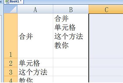 Excel表格多行列数据合并教程截图