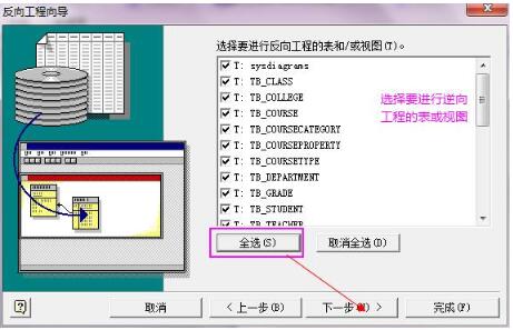 Visio2010中逆向工程建立数据库模型图截图