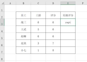 Excel制作星级评分的操作方法截图