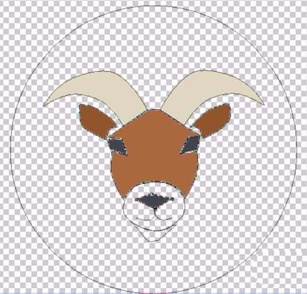 Photoshop制作圆形金牛座图案的操作方法截图