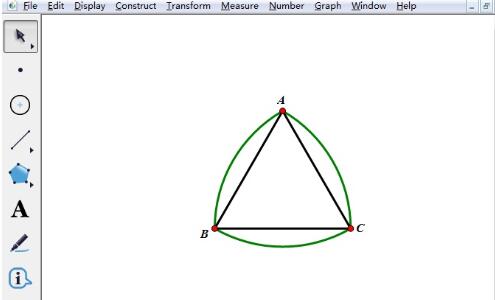 几何画板绘制莱洛三角形的操作方法截图