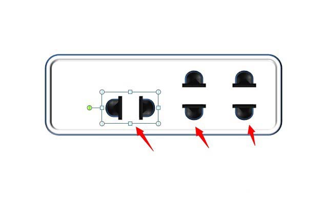 PPT制作一个仿真插座的详细方法截图