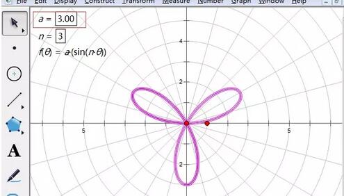 几何画板画出三叶玫瑰线的具体方法截图