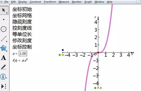 几何画板绘制三次抛物线的具体方法截图