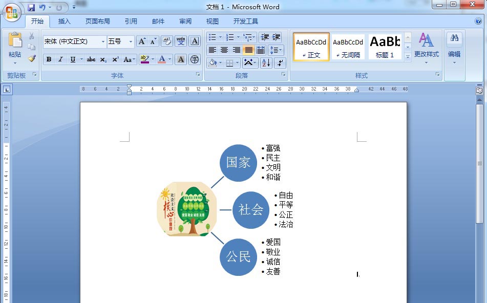 word创建射线列表的具体方法截图