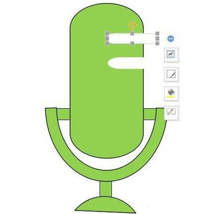 wps绘制麦克风图标的操作方法截图