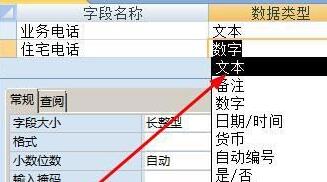 access通过设计视图更改字段的数据格式的方法截图