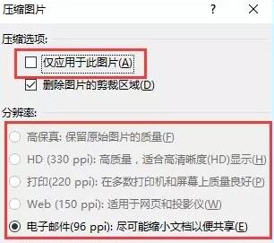 压缩PPT图片制作的操作内容截图