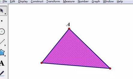 几何画板制作动点在三角形边上运动动画的方法截图