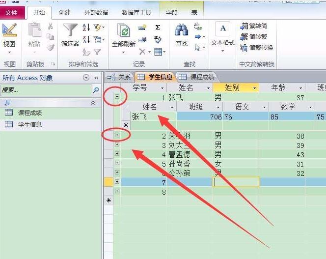 access创建子表的具体方法截图