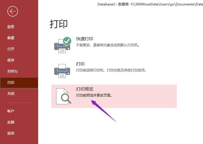 access数据库报表设置四页打印的操作方法截图