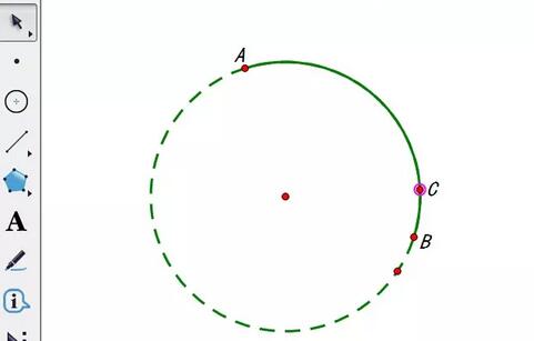 几何画板制作小圆围绕大圆滚动动画的操作步骤截图