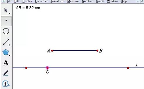 几何画板截取相等线段的操作方法截图