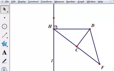 几何画板自定义变换制作抛物线的操作过程截图