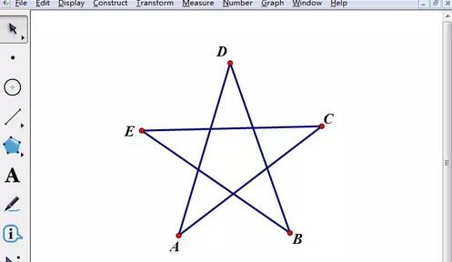 几何画板制作旋转的五角星的简单步骤截图