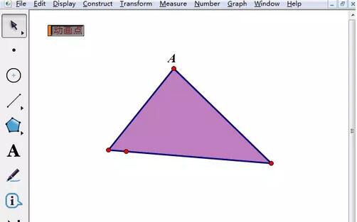 几何画板作动点在三角形三边上的运动动画的图文教程截图