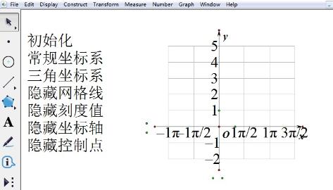 几何画板绘制平面直角坐标系的操作方法截图