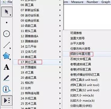 几何画板制作频数分布直方图的操作方法截图