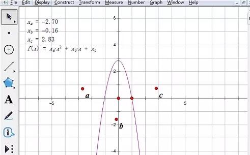 几何画板制作动态二次函数的详细方法截图