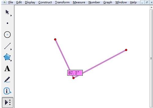 几何画板制作带度量值的角的操作方法截图