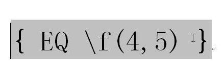 word2003使用EQ域输入数学公式的操作方法截图