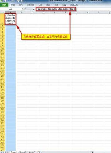 Excel2010自动换行后文件不能保存的处理方法截图