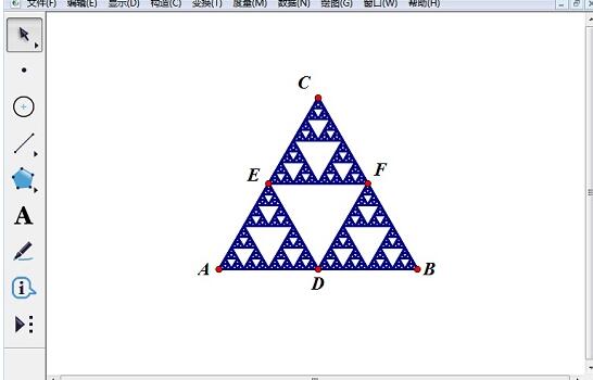 几何画板中谢尔宾斯基三角形的制作方法截图